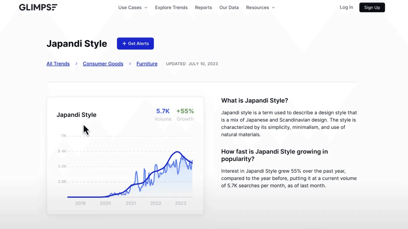 la tendance "Japanese Style" en hausse