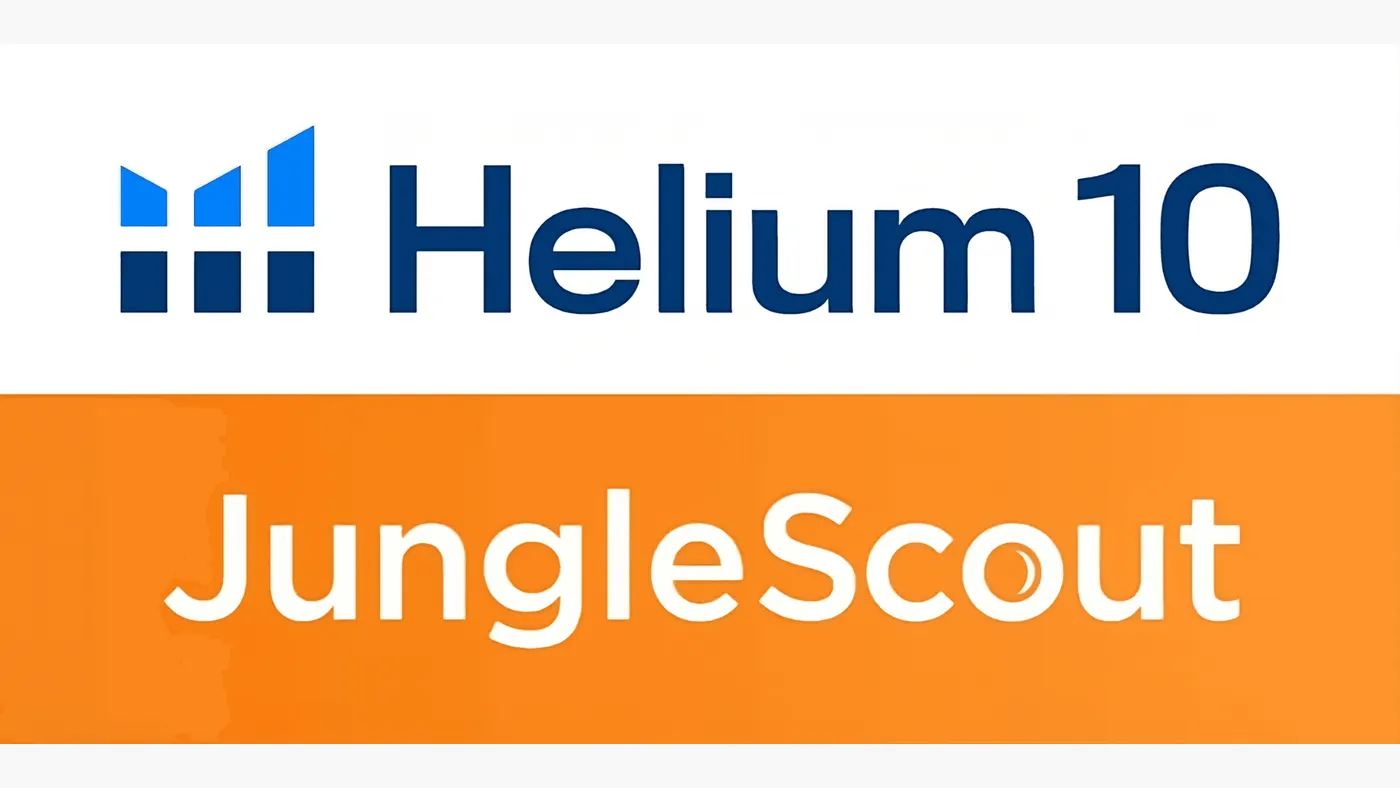 Helium10 vs Jungle Scout Logo Amazon FBA e commerce