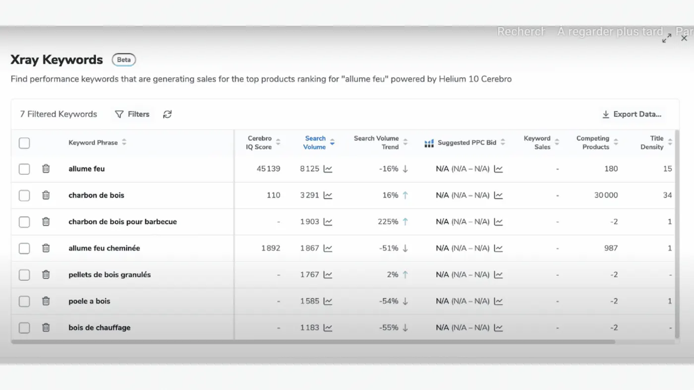 Helium 10 chrome extension Keyword tracker