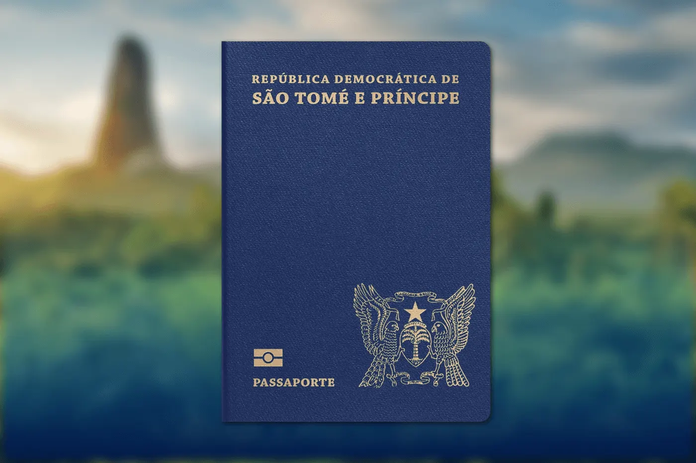 Passeport biométrique officiel de São Tomé et Príncipe pour programme de citoyenneté par investissement